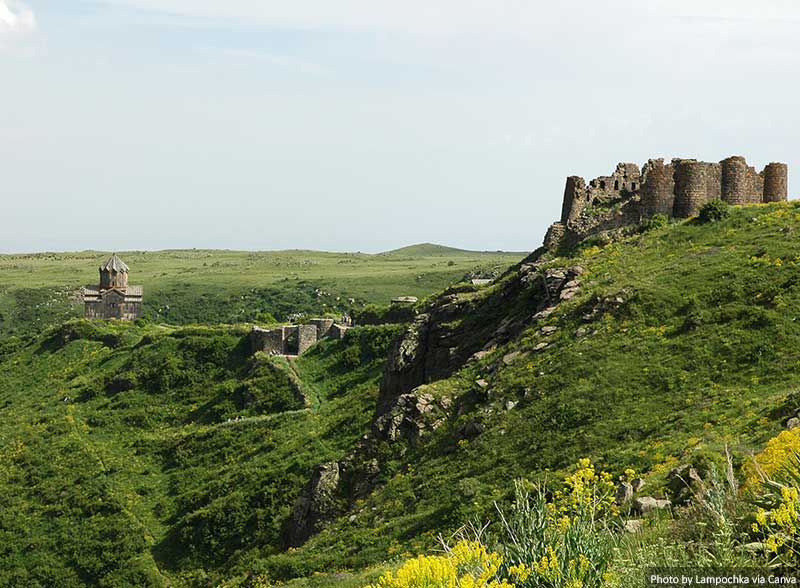 The Amberd fortress and church