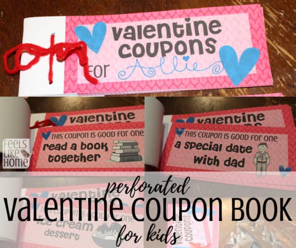 close up of DIY coupon books