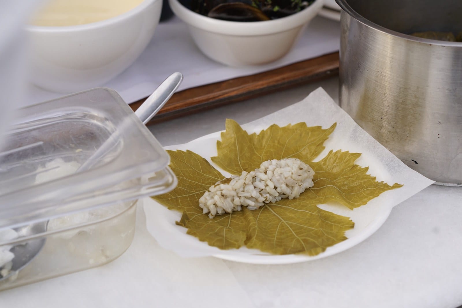 Stuffed Grape Leaves Dolmades dairy and gluten free