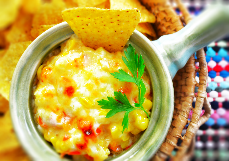 Cheesy Hot Corn Dip