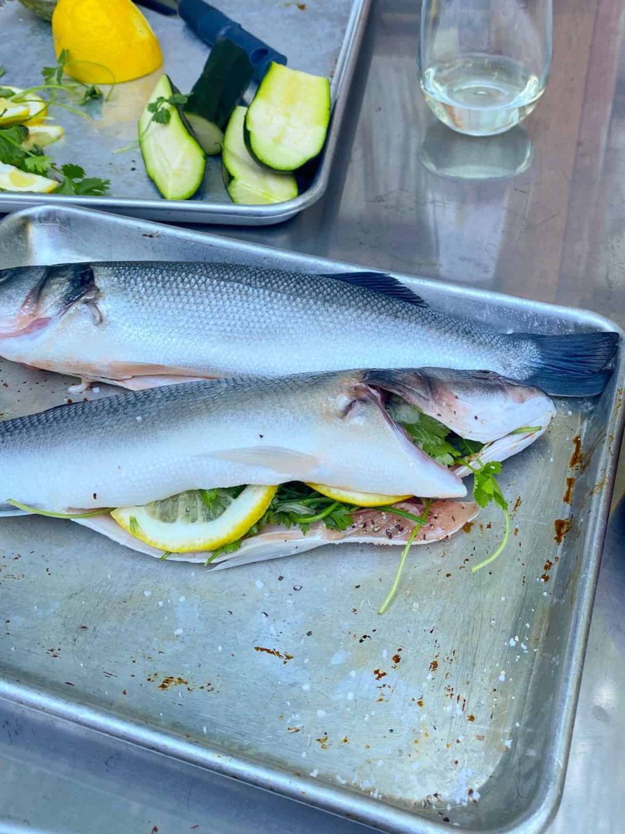 Whole Grilled Branzino