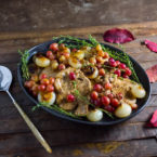 Pork Chops with Cipollini Onion and Grape Gravy